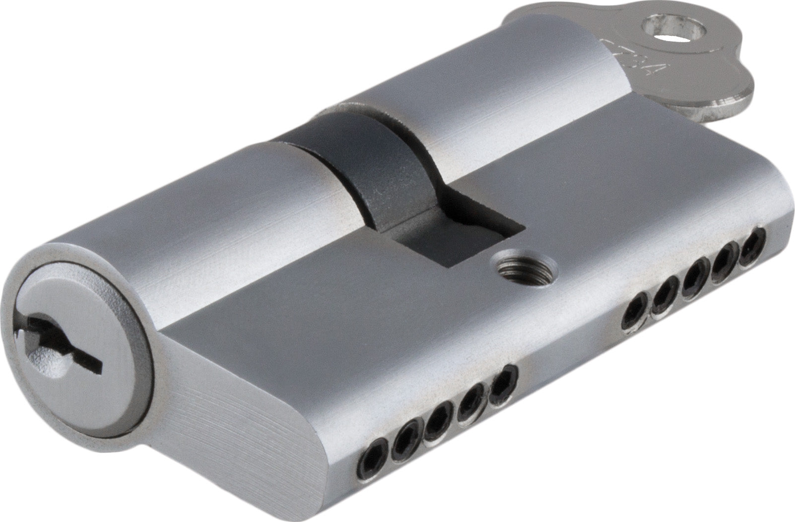 Key/Key Dual Function Euro Cylinder Satin Chrome / 5 Pin L65mm