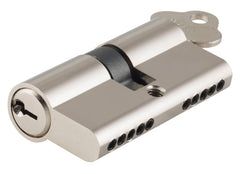 Key/Key Dual Function Euro Cylinder Satin Nickel / 5 Pin L65mm