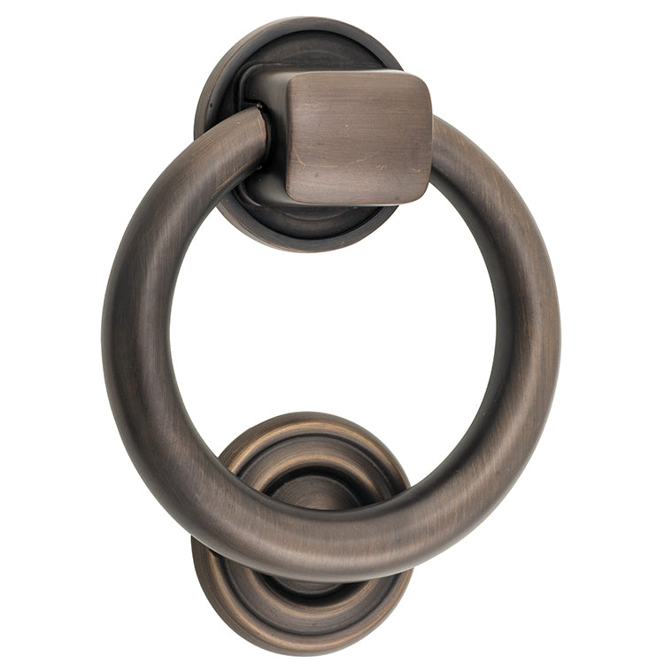 Ring Door Knocker Antique Brass / Solid Brass