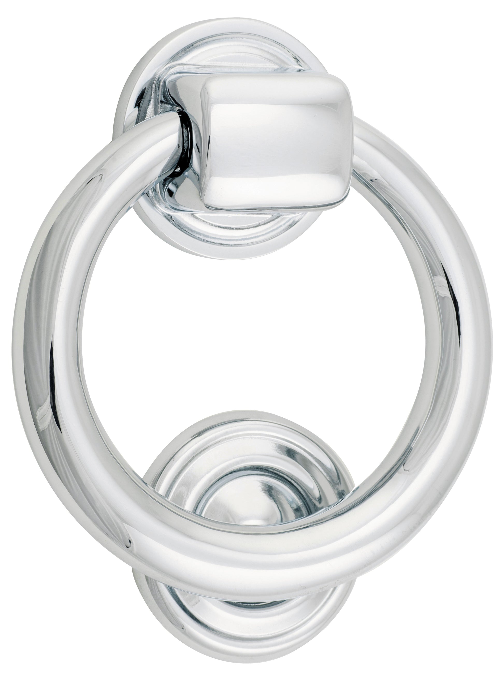 Ring Door Knocker Chrome Plated / Solid Brass