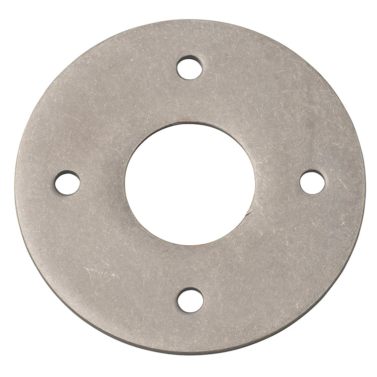 Round-Adaptor Plate Rumbled Nickel / Solid Brass