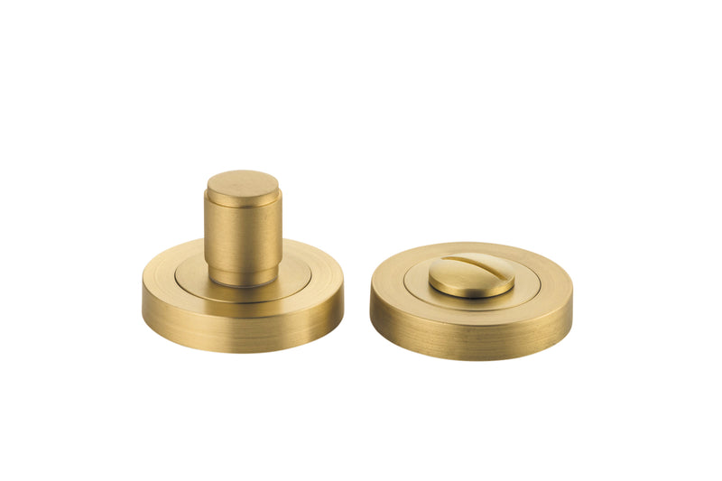 Berlin Privacy Turn - Round Satin Brass