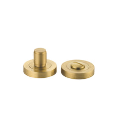 Berlin Privacy Turn - Round Satin Brass