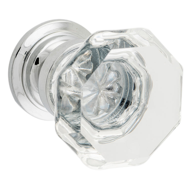 Sophia Glass Cupboard Knob - D32xP39mm BP26mm Chrome Plated