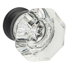 Sophia Glass Cupboard Knob - D41xP47mm BP27mm Matt Black