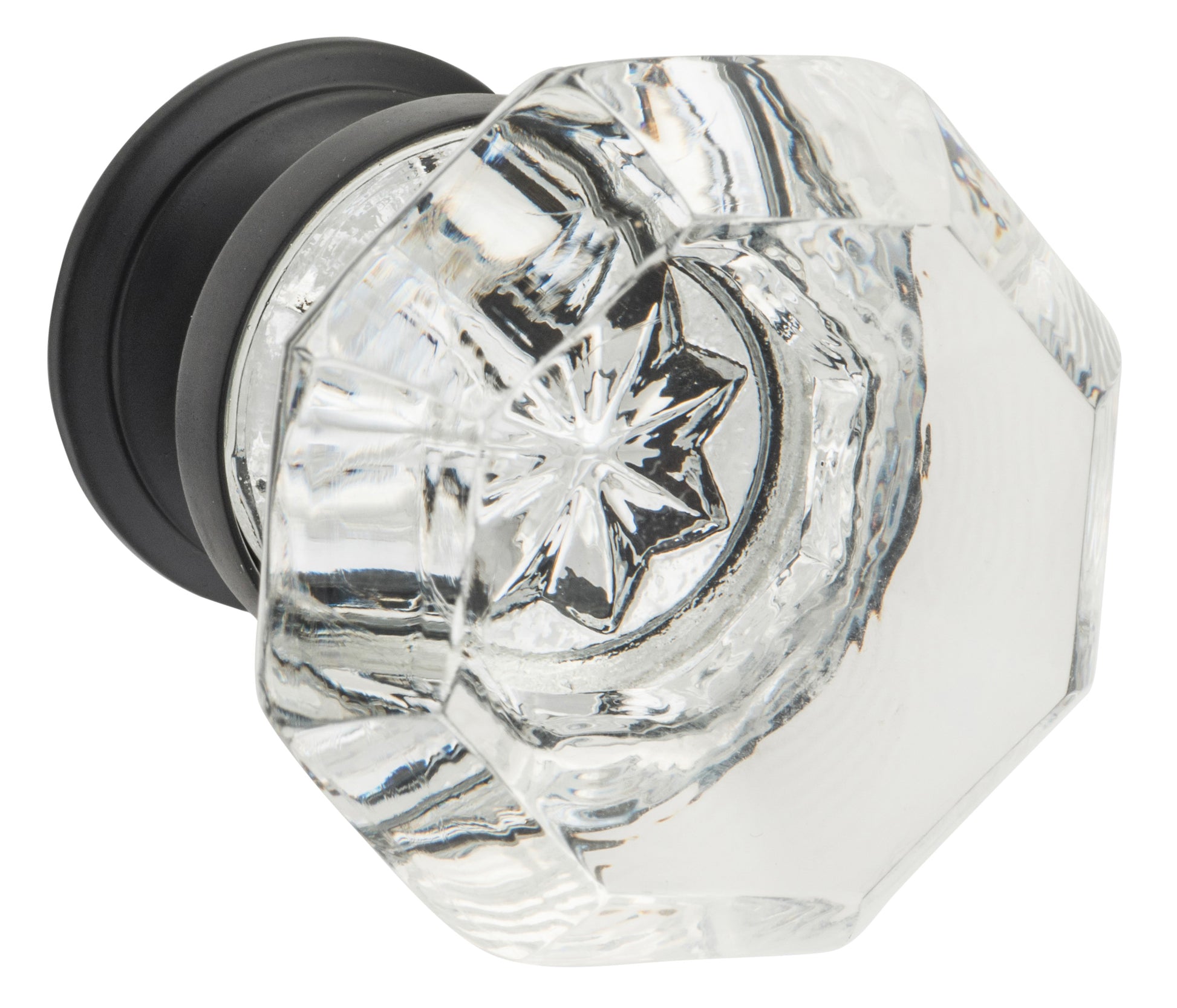 Sophia Glass Cupboard Knob - D41xP47mm BP27mm Matt Black