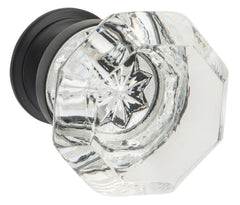 Sophia Glass Cupboard Knob - D41xP47mm BP27mm Matt Black