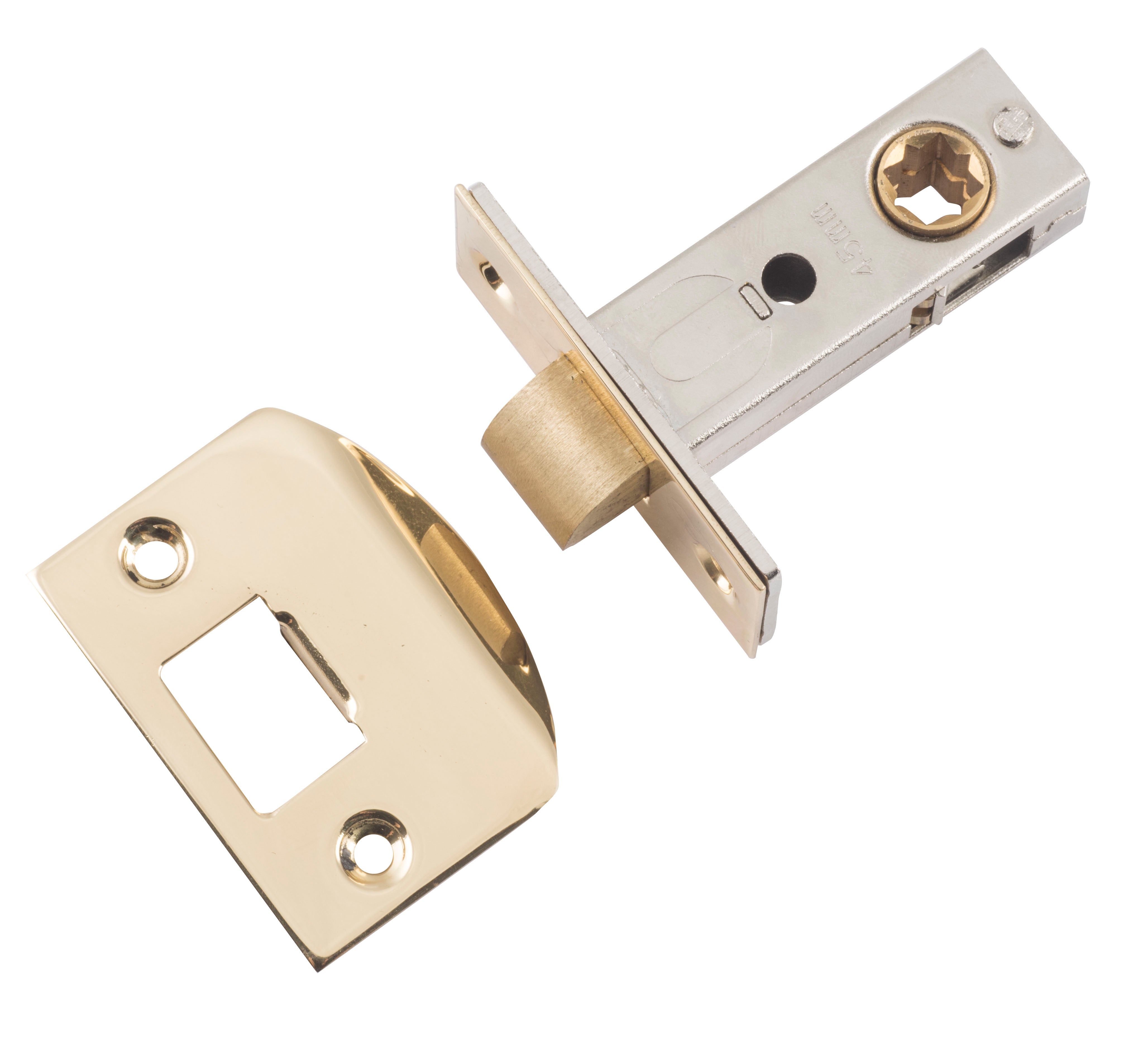 Split Cam Tube Latch Polished Brass / L45mm