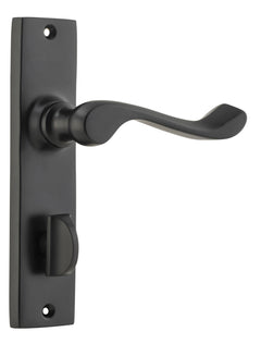 Fremantle Lever - Long Backplate Matt Black / Privacy | Privacy