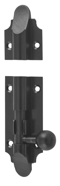 Victorian Barrel Bolt Matt Black / L75mm