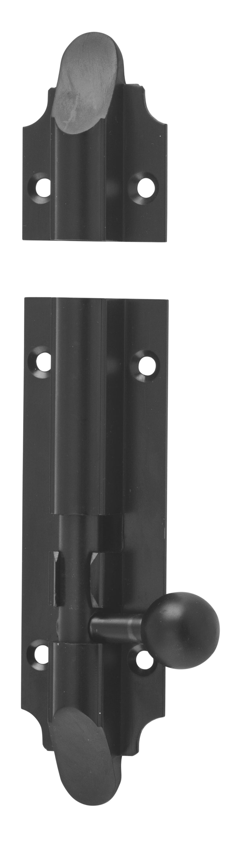 Victorian Barrel Bolt Matt Black / L100mm