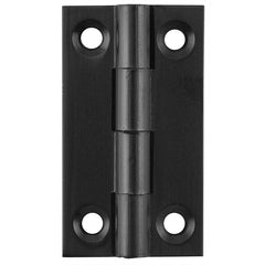 Fixed Pin Cabinet Hinge Matt Black / H38xW22mm