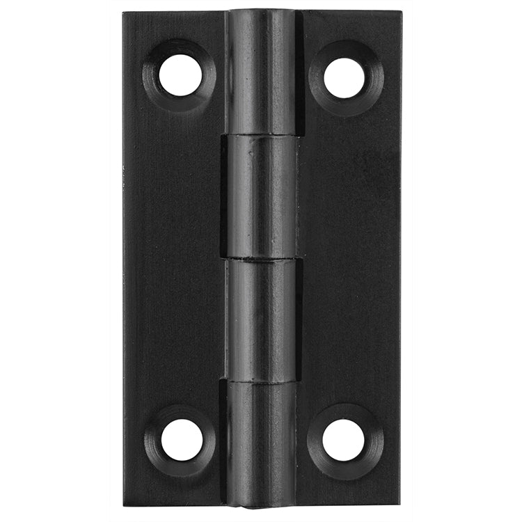 Fixed Pin Cabinet Hinge Matt Black / H38xW22mm
