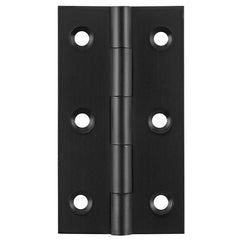 Fixed Pin Cabinet Hinge Matt Black / H63xW35mm