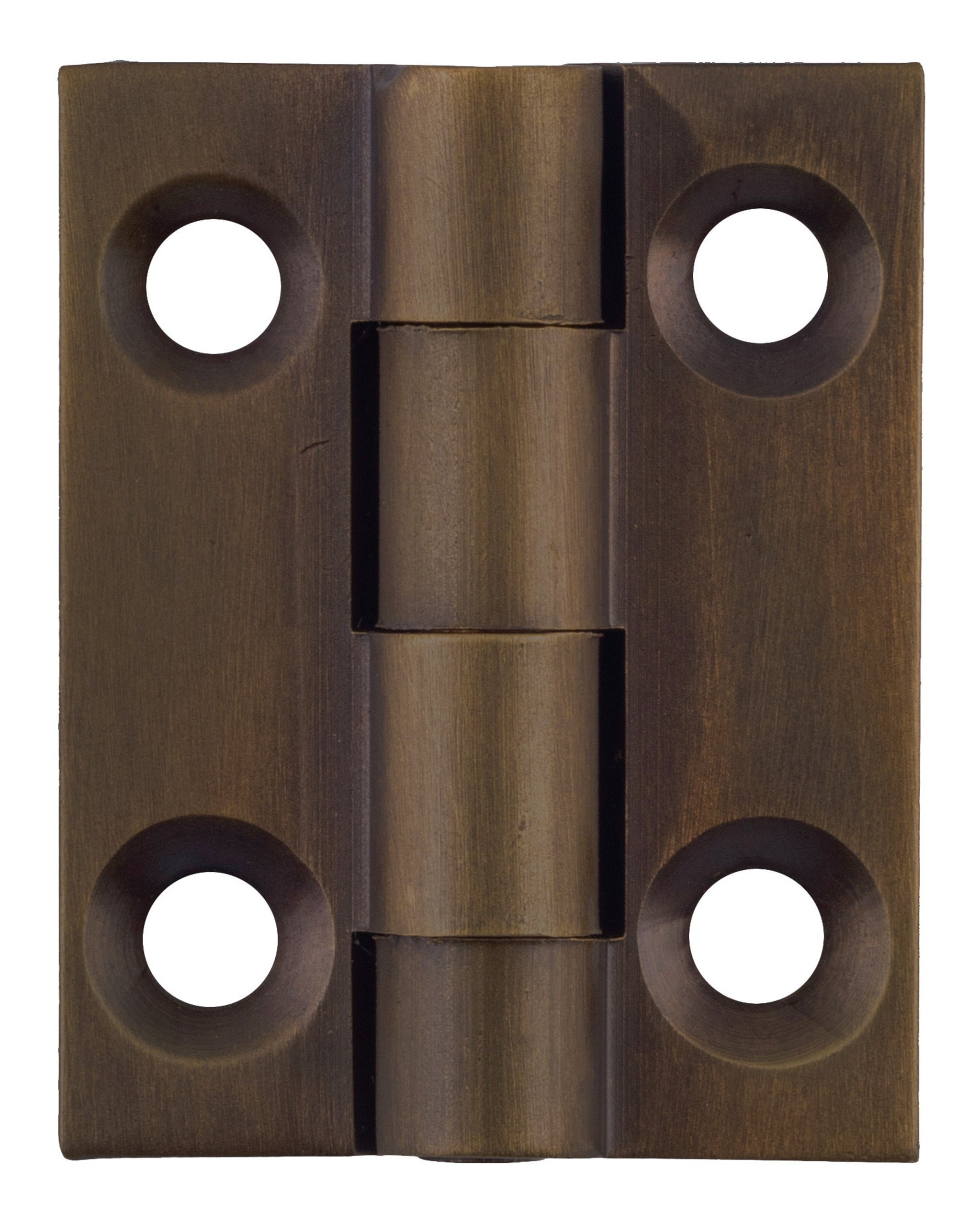 Fixed Pin Cabinet Hinge Antique Brass / H25xW22mm
