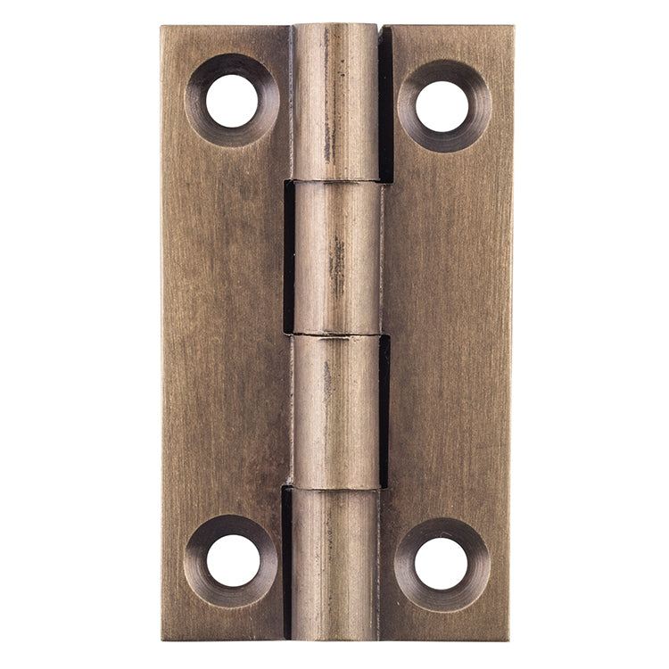 Fixed Pin Cabinet Hinge Antique Brass / H38xW22mm