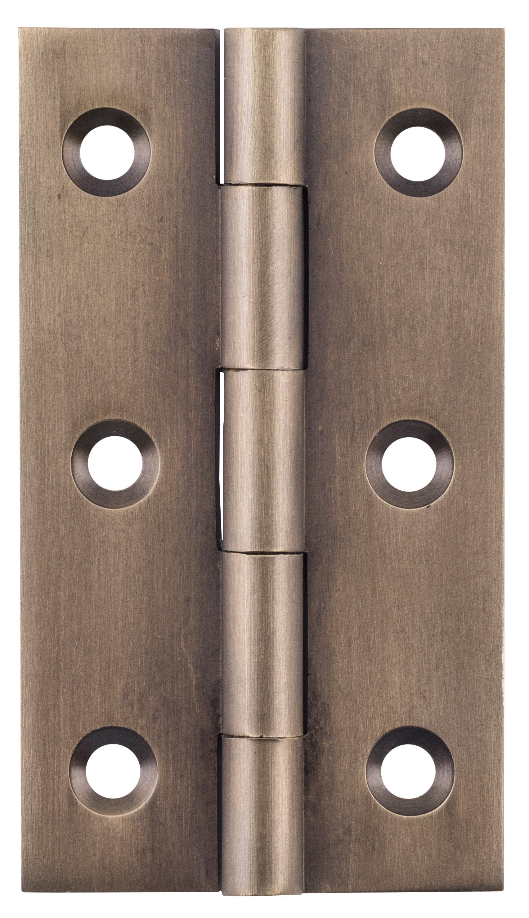 Fixed Pin Cabinet Hinge Antique Brass / H63xW35mm