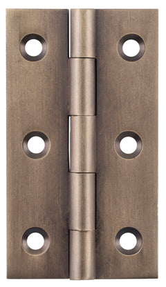 Fixed Pin Cabinet Hinge Antique Brass / H63xW35mm