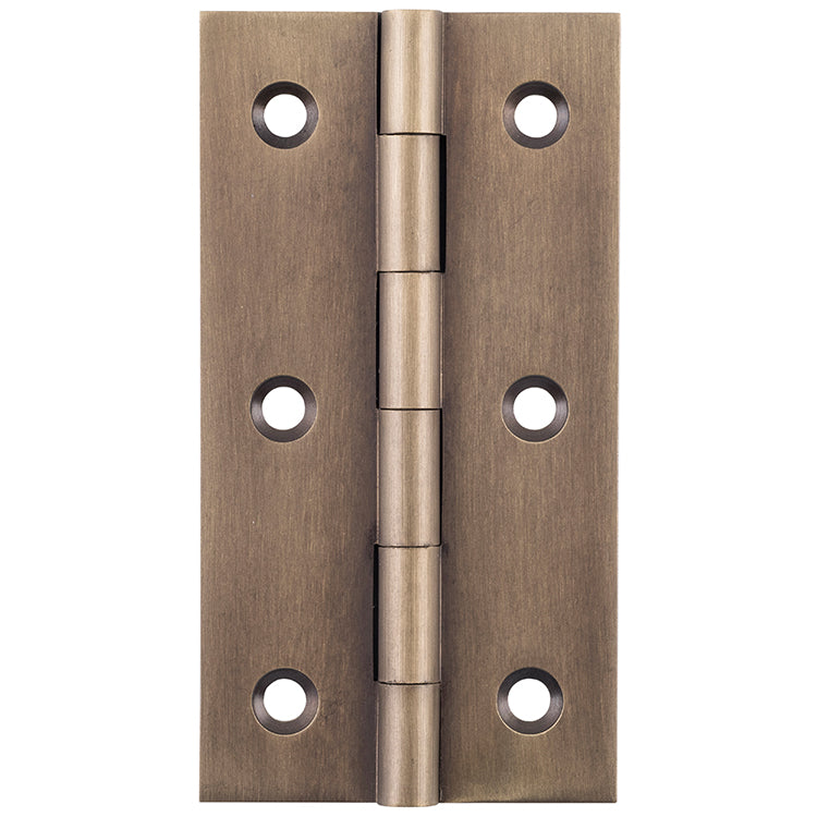 Fixed Pin Cabinet Hinge Antique Brass / H76xW41mm