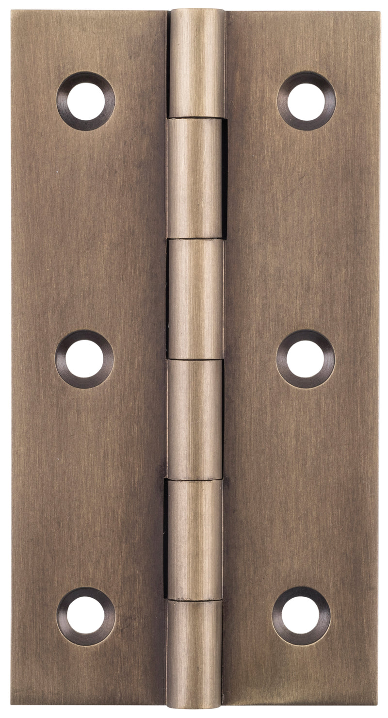 Fixed Pin Cabinet Hinge Antique Brass / H76xW41mm