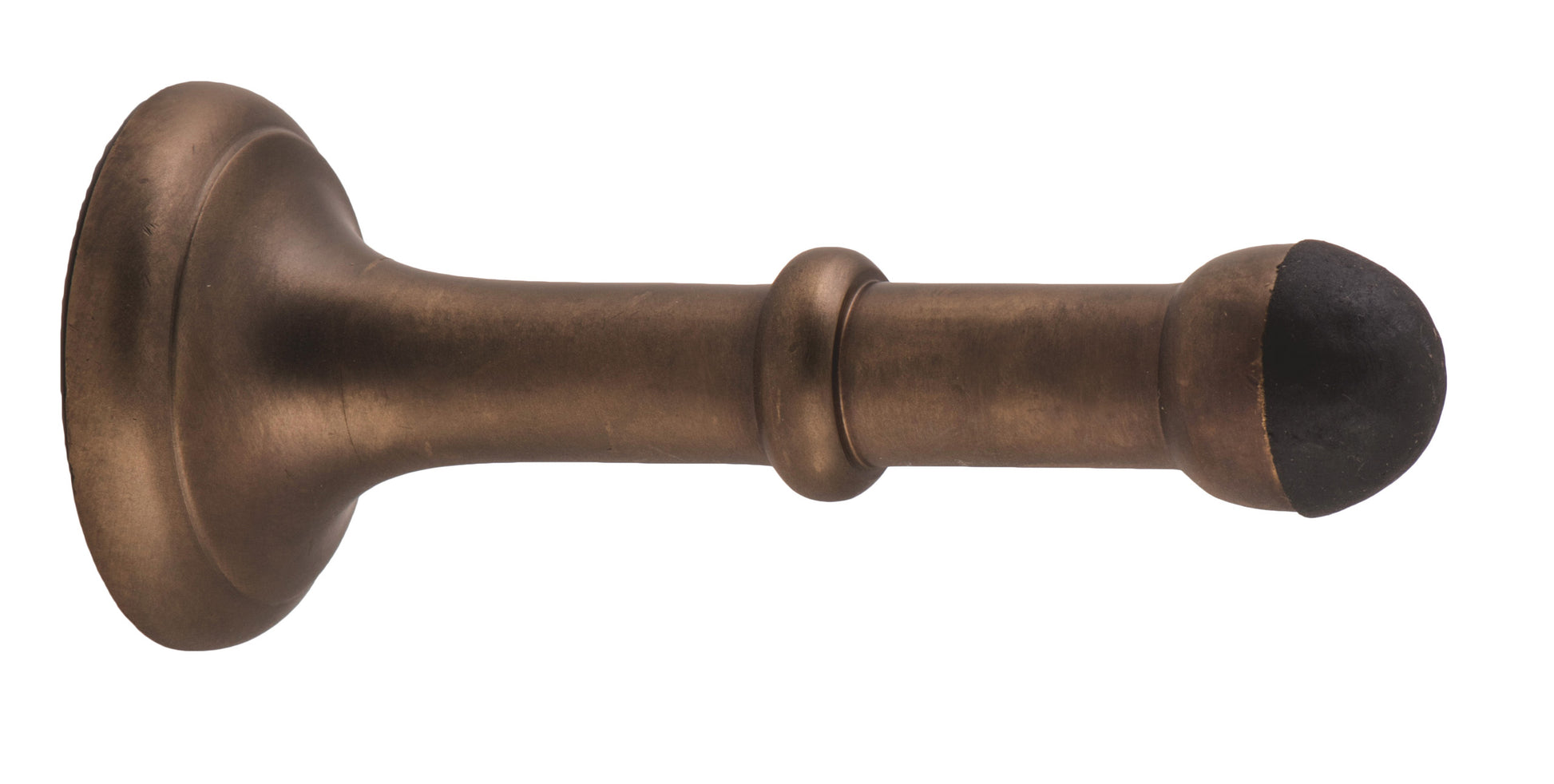 Large Concealed Fix Door Stop Antique Brass