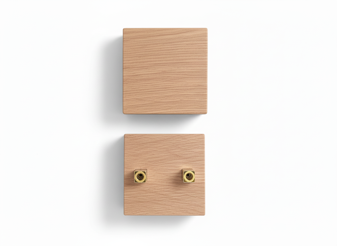 D-Bah Timber Square Pull PAIR
