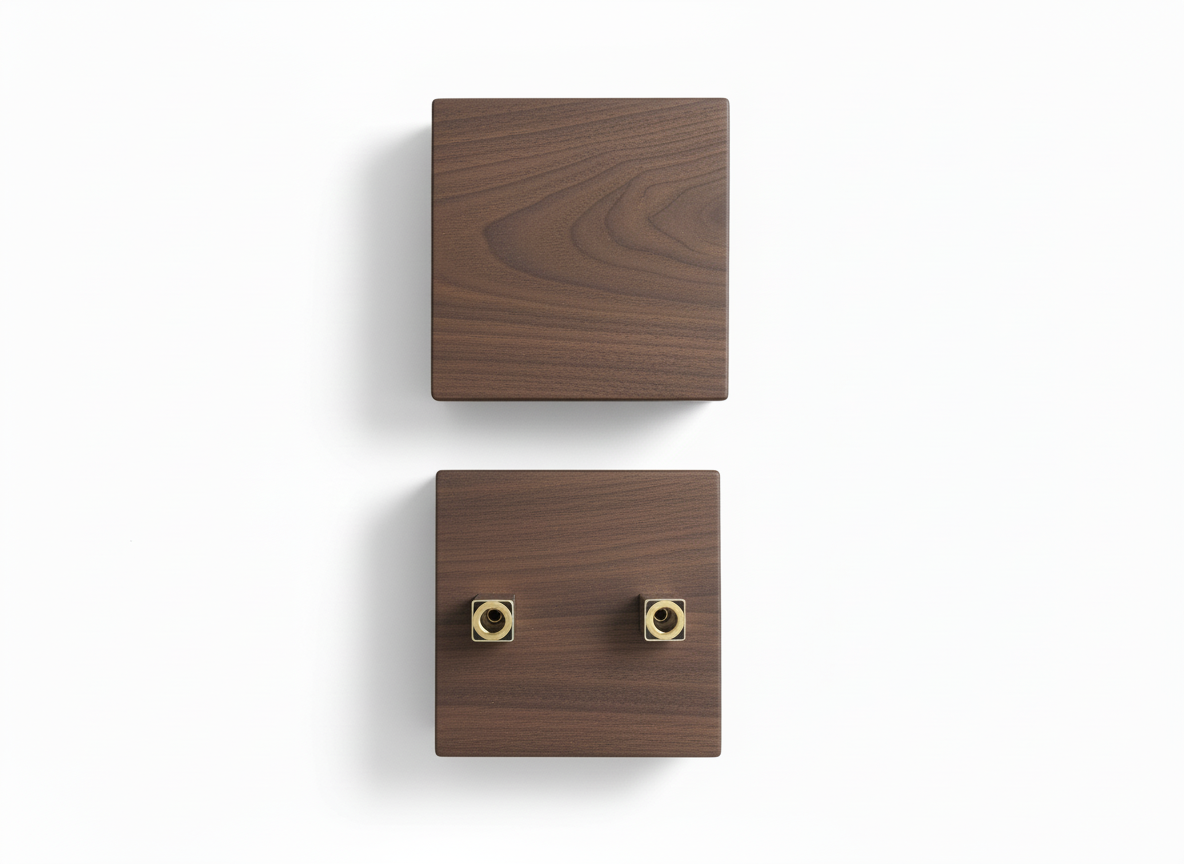 D-Bah Timber Square Pull PAIR